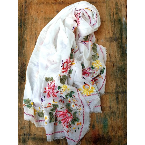 Faliero Sarti medvilnės ir poliesterio skara 